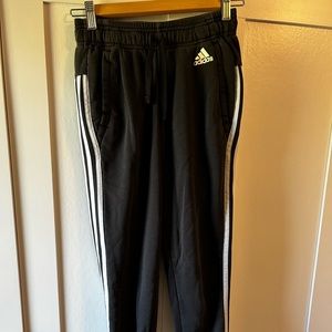 Womens XS classic Adidas Black & White joggers